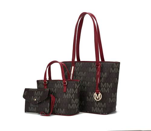 3PC Aylet M Tote with Mini Bag and Wristlet Pouch - Dressect