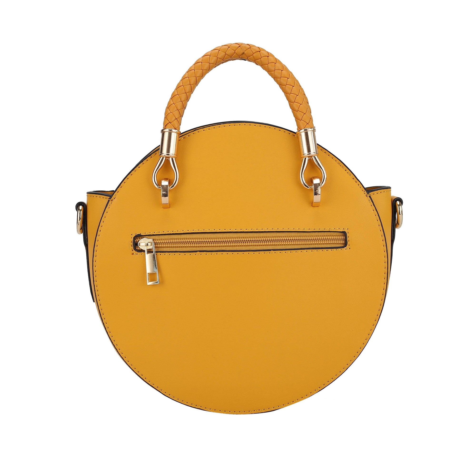 Camille Faux Snakeskin Vegan Leather Women Round Crossbody Bag - Dressect
