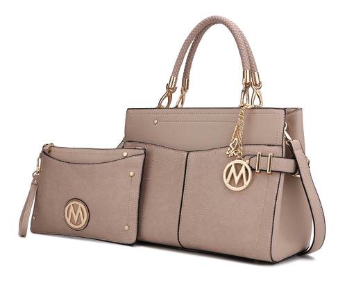 MKF Collection Tenna Vegan Leather Women Satchel Bag by Mia K - Dressect