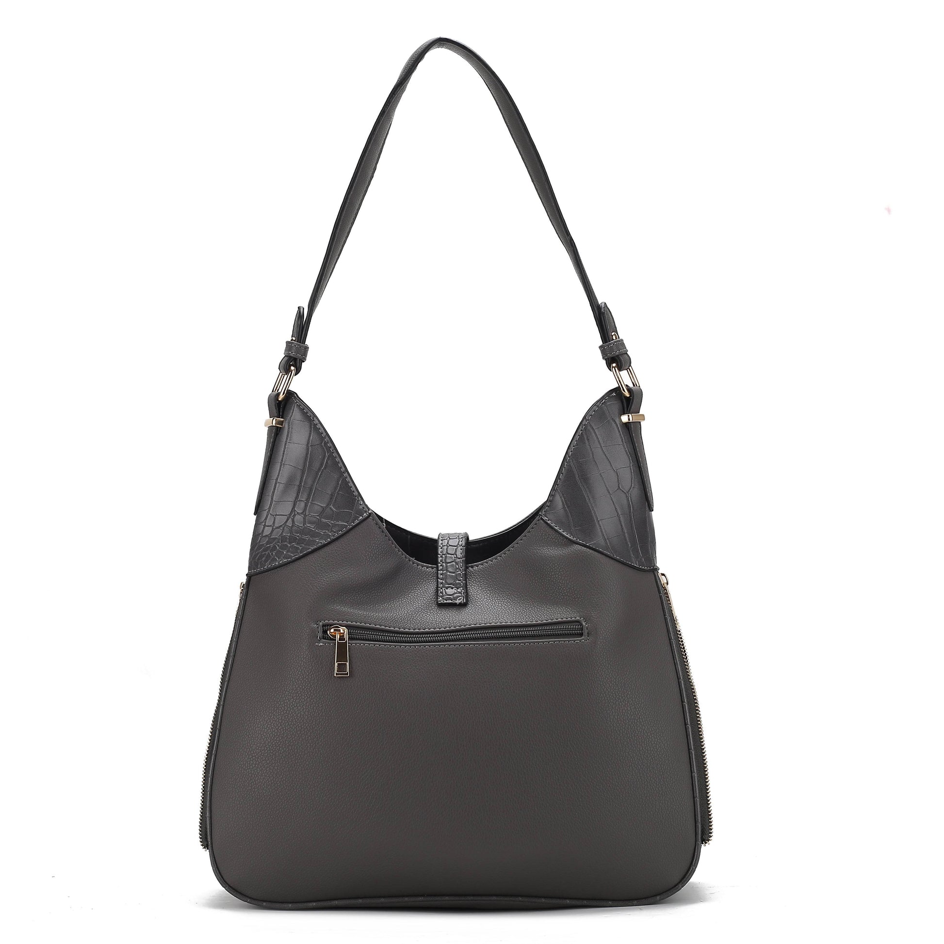 Daphne Crocodile-embossed Shoulder Handbag Vegan Leather Women - Dressect