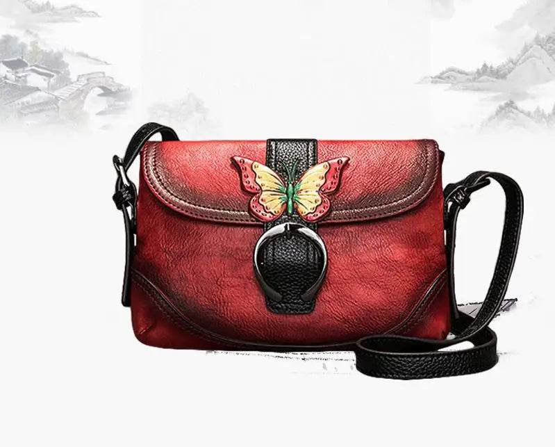 Women Genuine Leather Hand Bag 2025 Collection New Hand Painted Shoulder Bags Casual Bag - Dressect