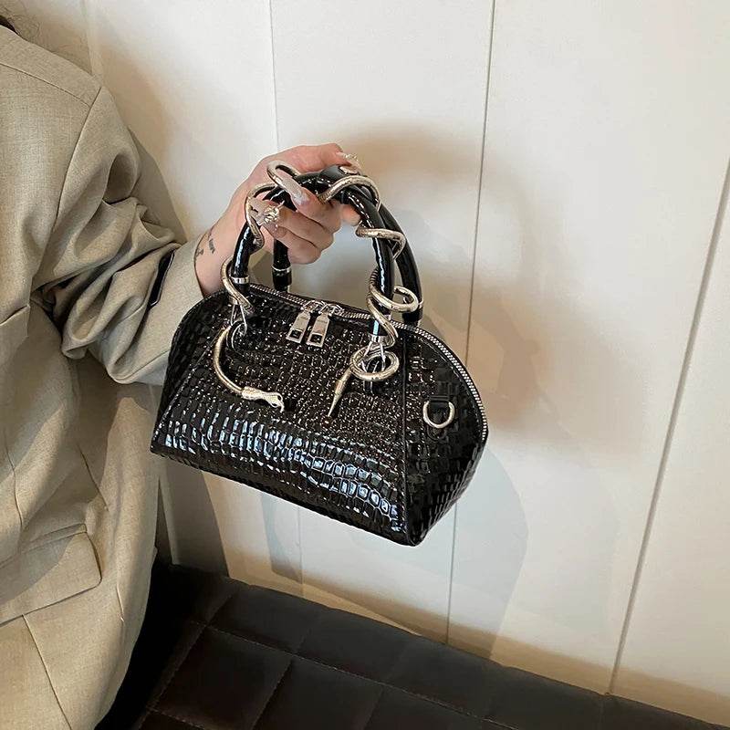 Crocodile Pattern Designer Handbags - Dressect
