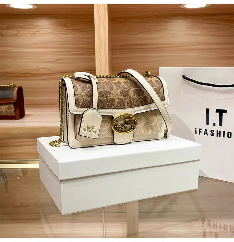 Designer High-End Carriage Crossbody Bag