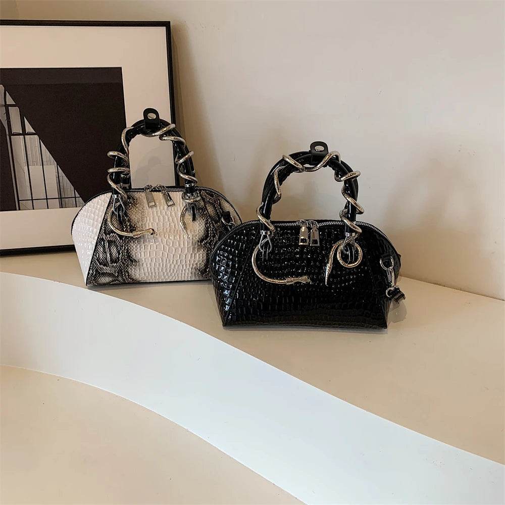 Crocodile Pattern Designer Handbags - Dressect