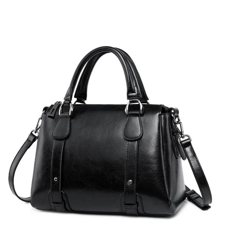 Tote Bag - Genuine Leather Women Shoulder Cross body Handbag - Dressect