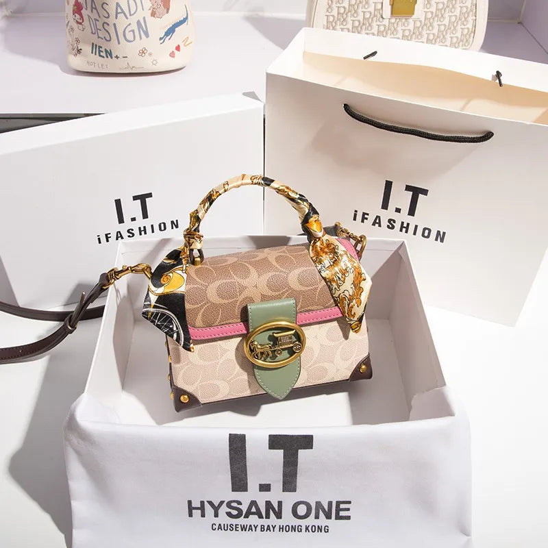 Designer High-End Carriage Crossbody Bag