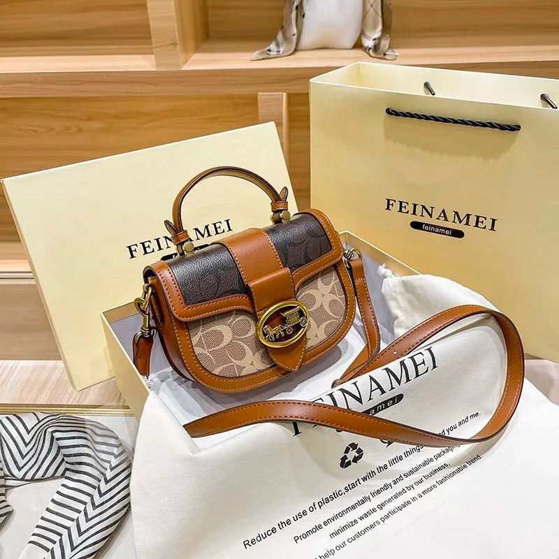 Designer High-End Carriage Crossbody Bag
