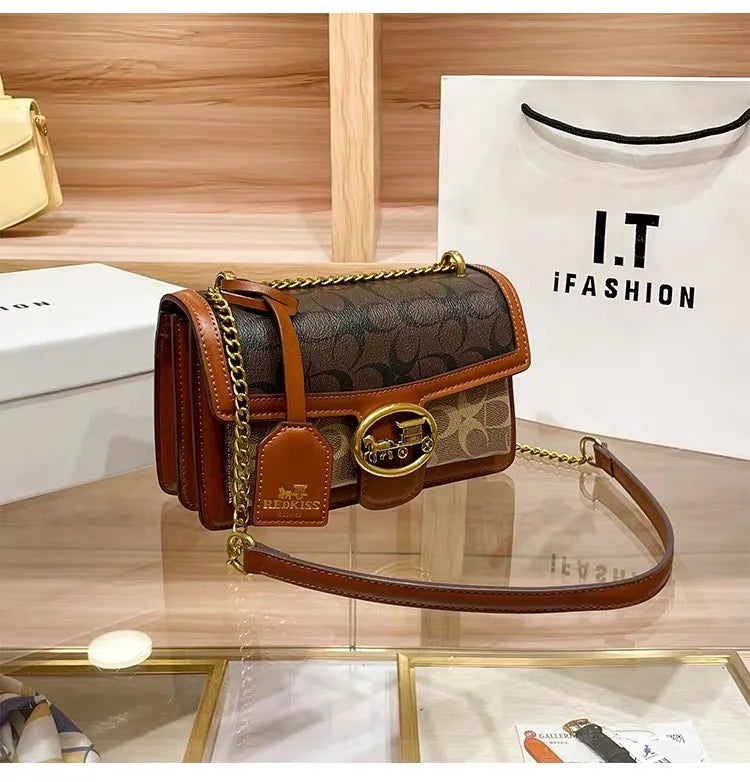 Designer High-End Carriage Crossbody Bag