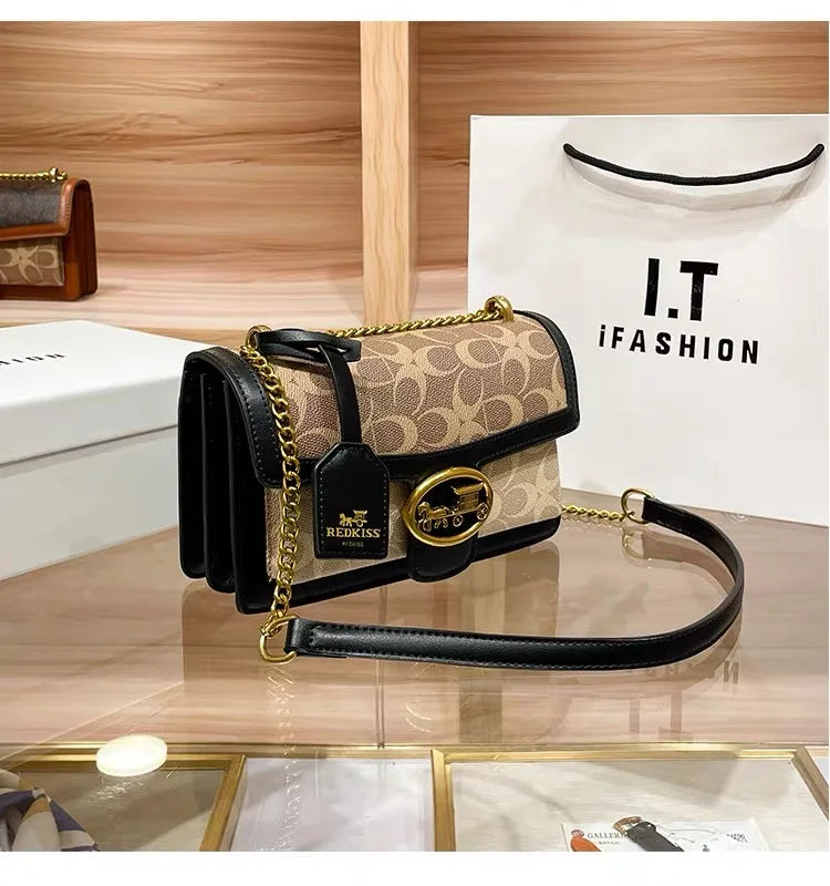 Designer High-End Carriage Crossbody Bag