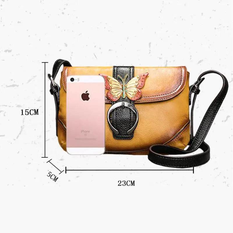 Women Genuine Leather Hand Bag 2025 Collection New Hand Painted Shoulder Bags Casual Bag - Dressect