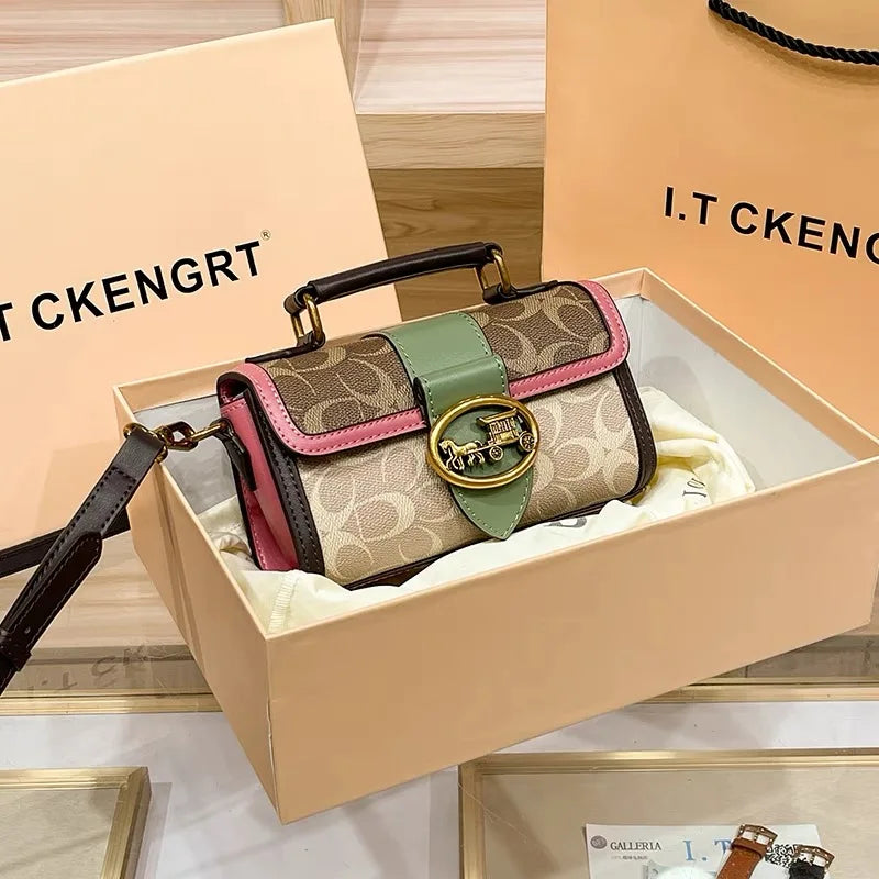 Designer High-End Carriage Crossbody Bag