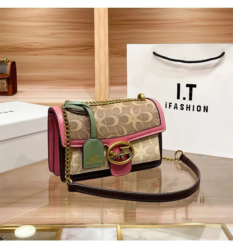 Designer High-End Carriage Crossbody Bag