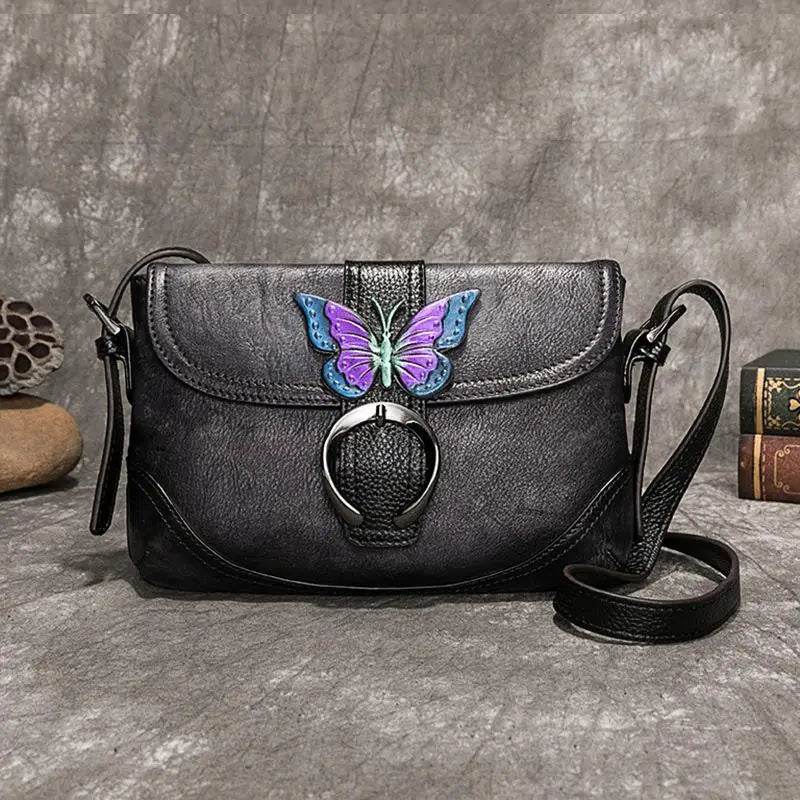 Women Genuine Leather Hand Bag 2025 Collection New Hand Painted Shoulder Bags Casual Bag - Dressect