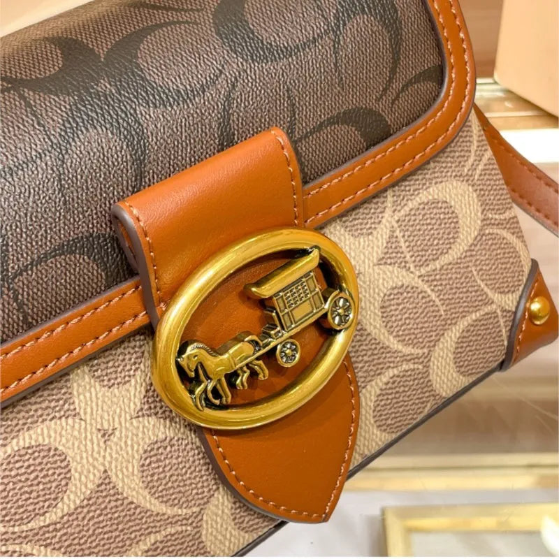 Designer High-End Carriage Crossbody Bag