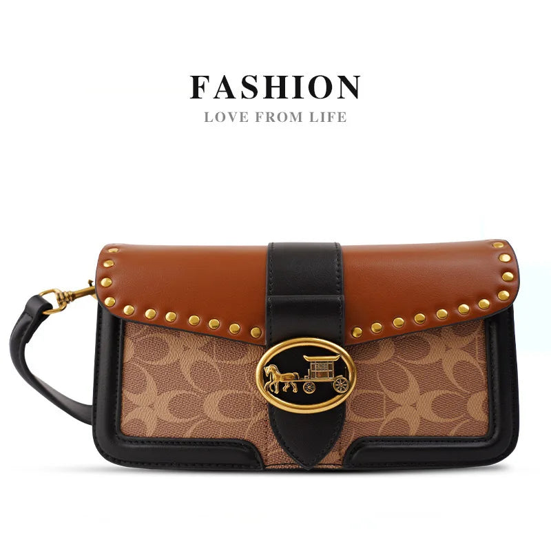 Designer High-End Carriage Crossbody Bag