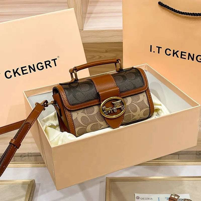 Designer High-End Carriage Crossbody Bag
