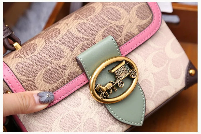 Designer High-End Carriage Crossbody Bag
