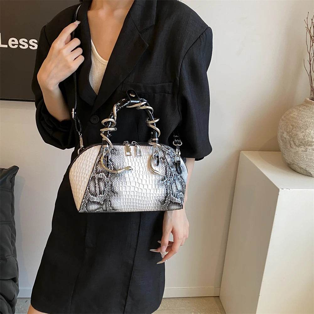 Crocodile Pattern Designer Handbags - Dressect