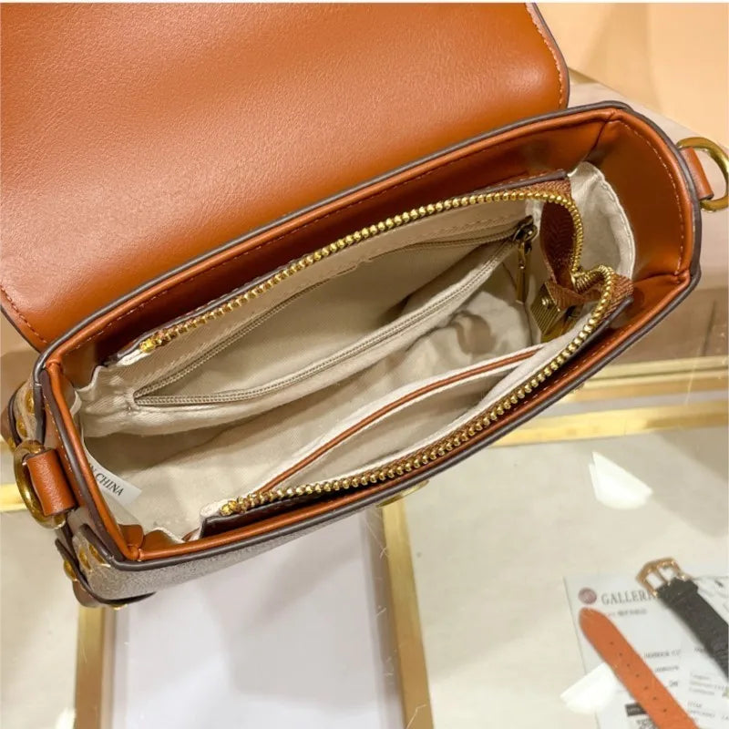 Designer High-End Carriage Crossbody Bag