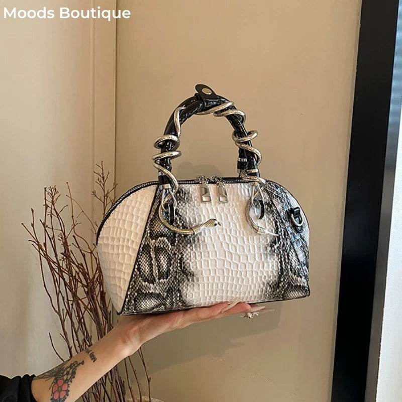 Crocodile Pattern Designer Handbags - Dressect