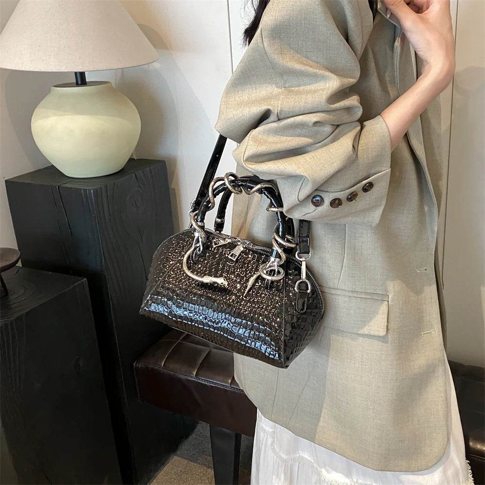 Crocodile Pattern Designer Handbags - Dressect