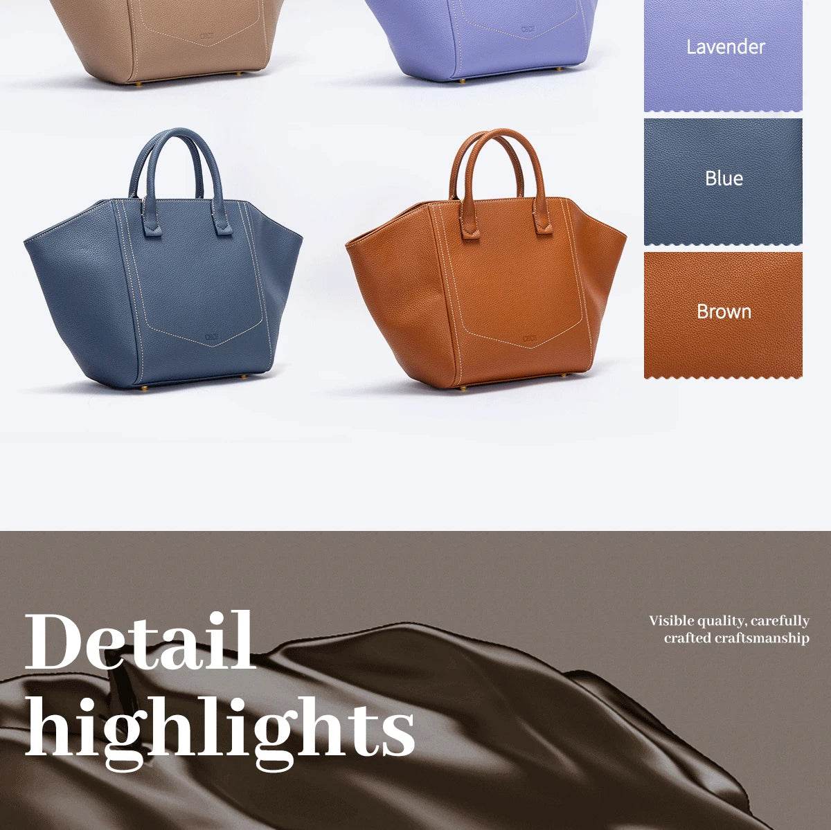 Tote Bag 2025 New Simple Hourglass Bag with Removable Shoulder Strap Business Wallet - Dressect