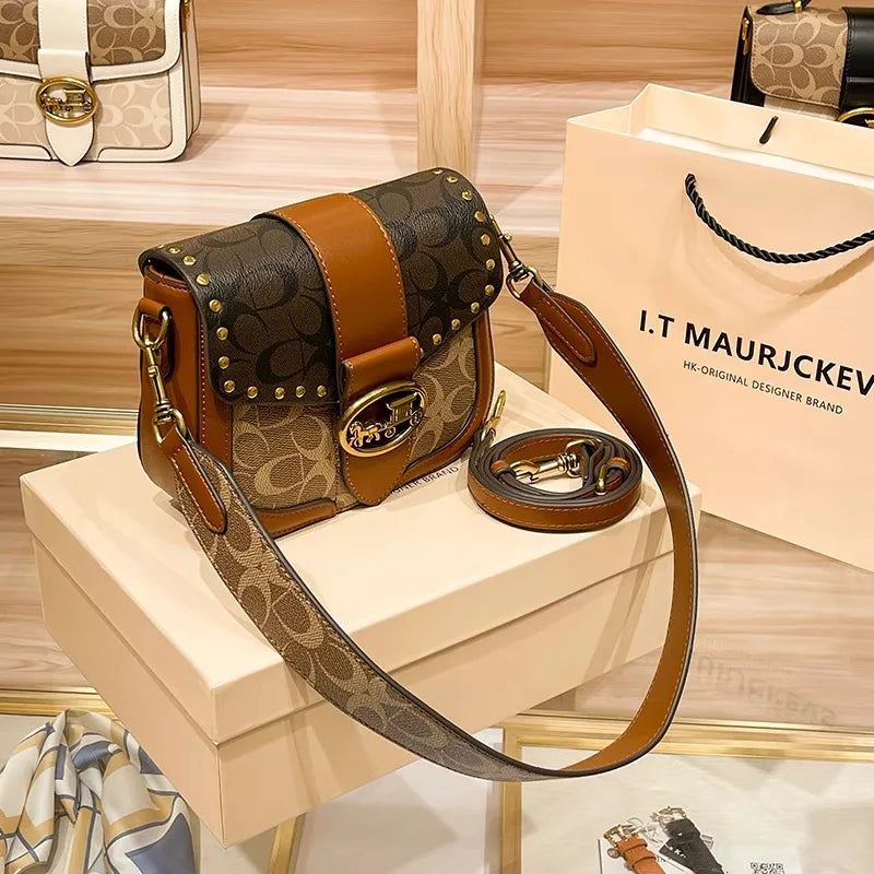 Designer High-End Carriage Crossbody Bag