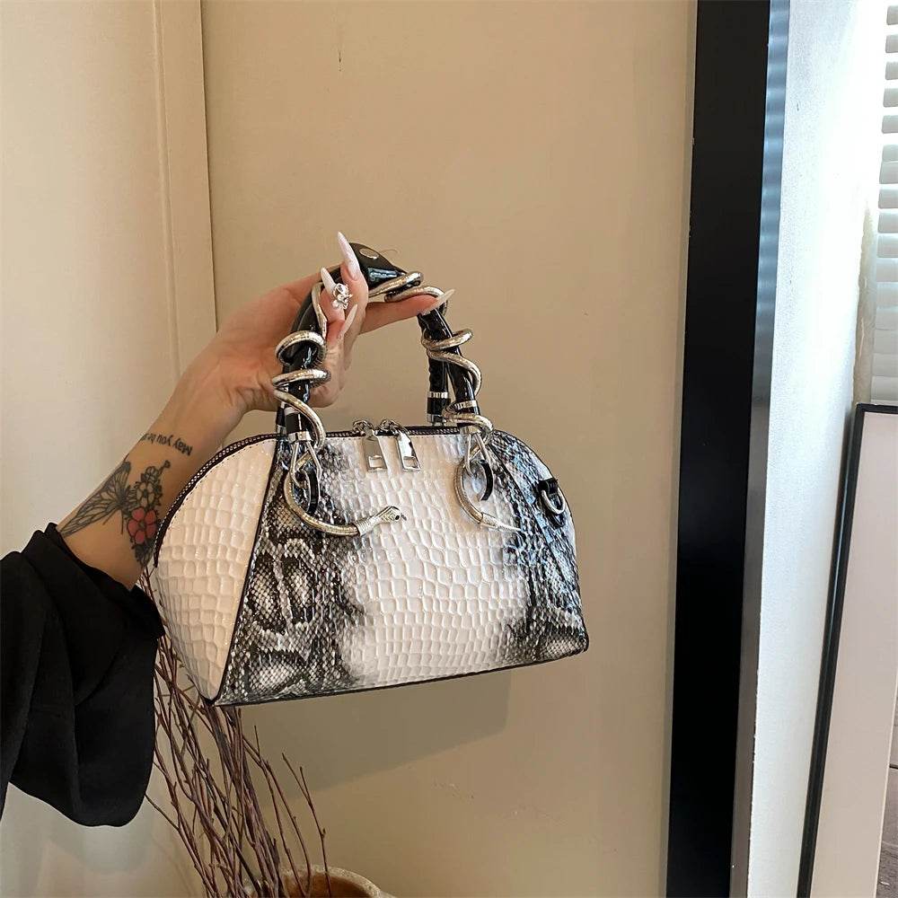 Crocodile Pattern Designer Handbags - Dressect