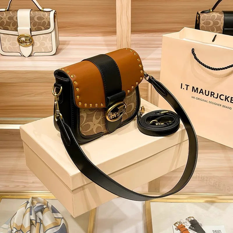 Designer High-End Carriage Crossbody Bag