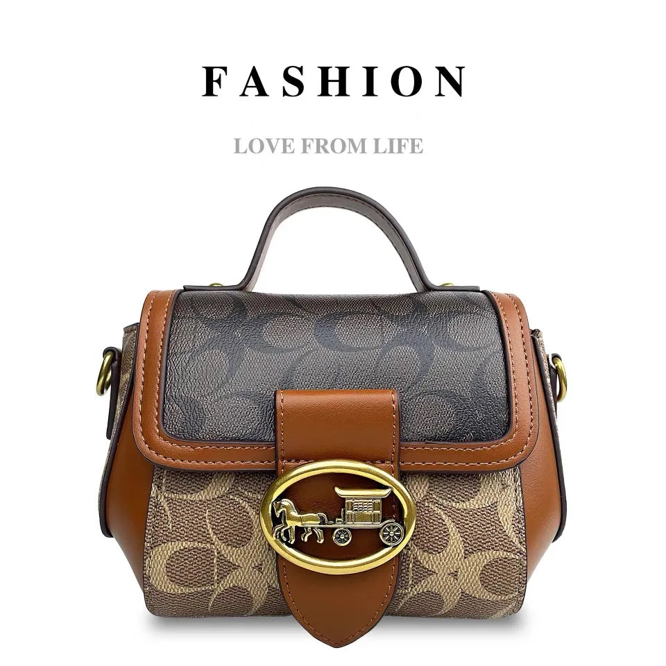 Designer High-End Carriage Crossbody Bag