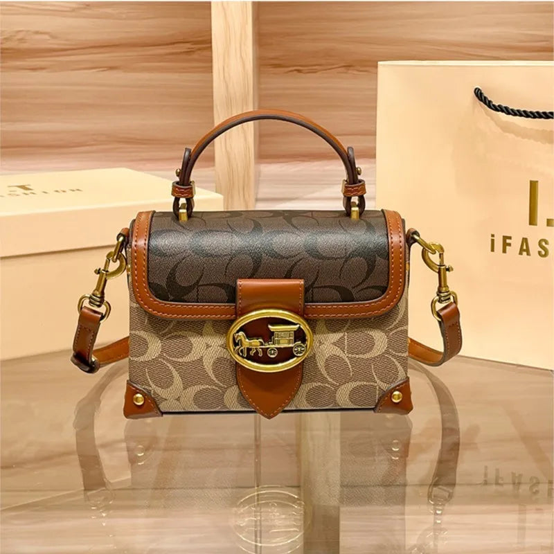 Designer High-End Carriage Crossbody Bag