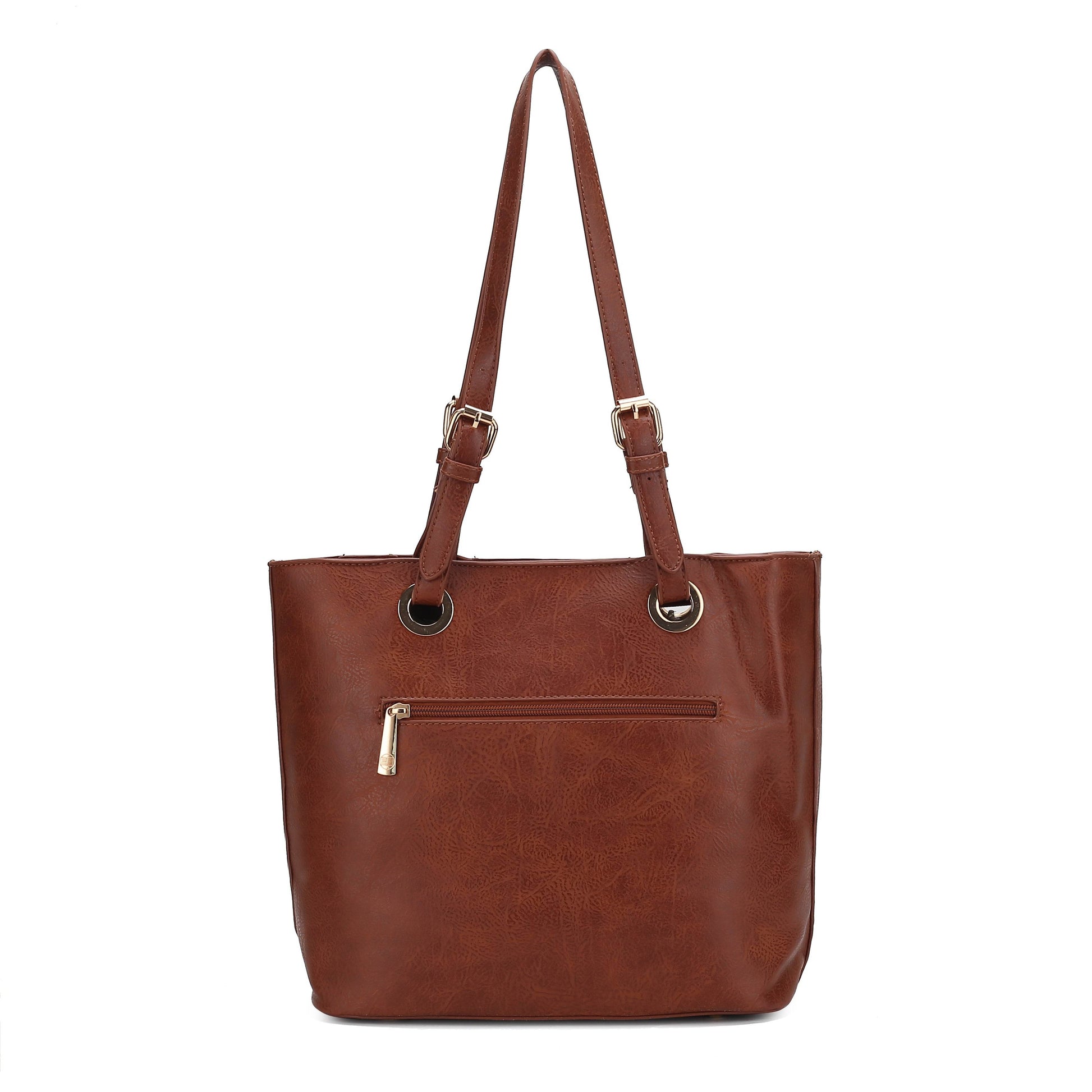 Vera Vegan Leather Patriotic Flag Pattern Women Tote Bag - Dressect