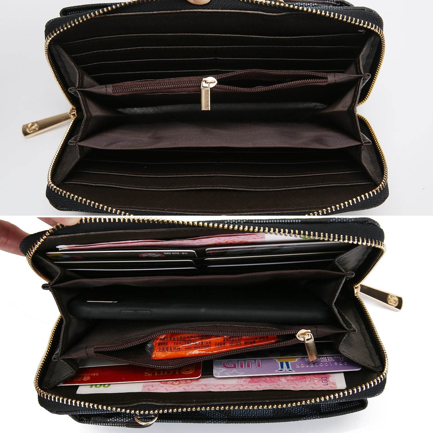 Cossetta Cell Phone Crossbody Wallet Handbag Vegan Leather Women - Dressect