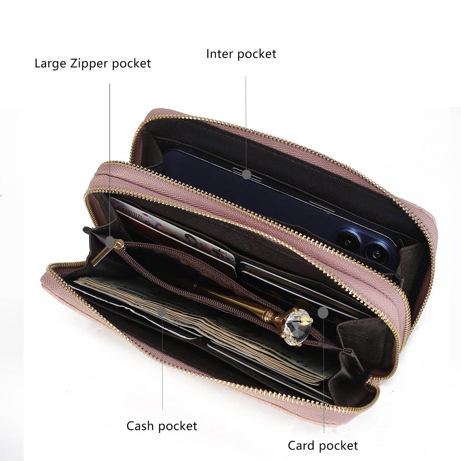 Aurora M Signature Wallet Handbag Women - Dressect