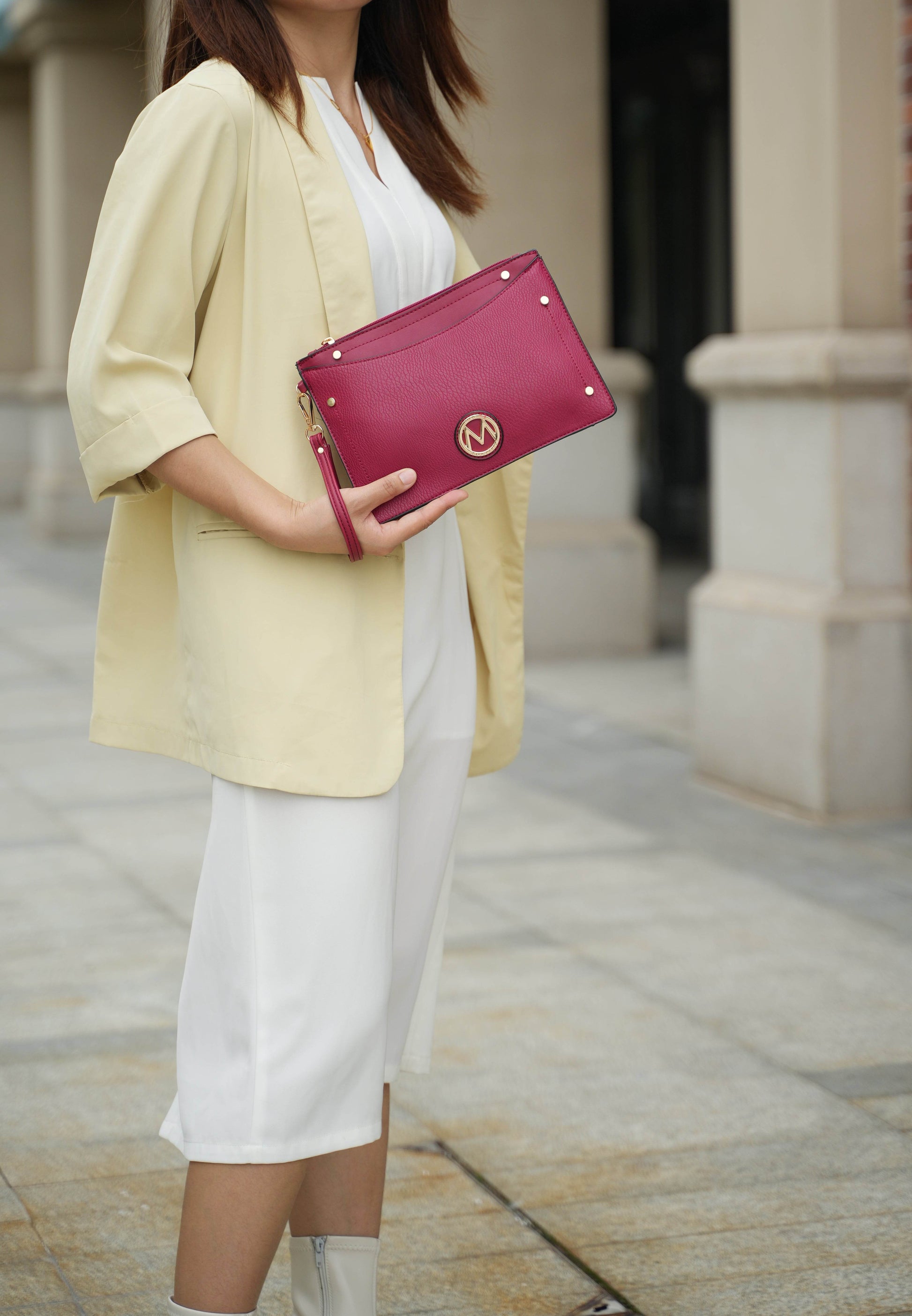 MKF Collection Tenna Vegan Leather Women Satchel Bag by Mia K - Dressect