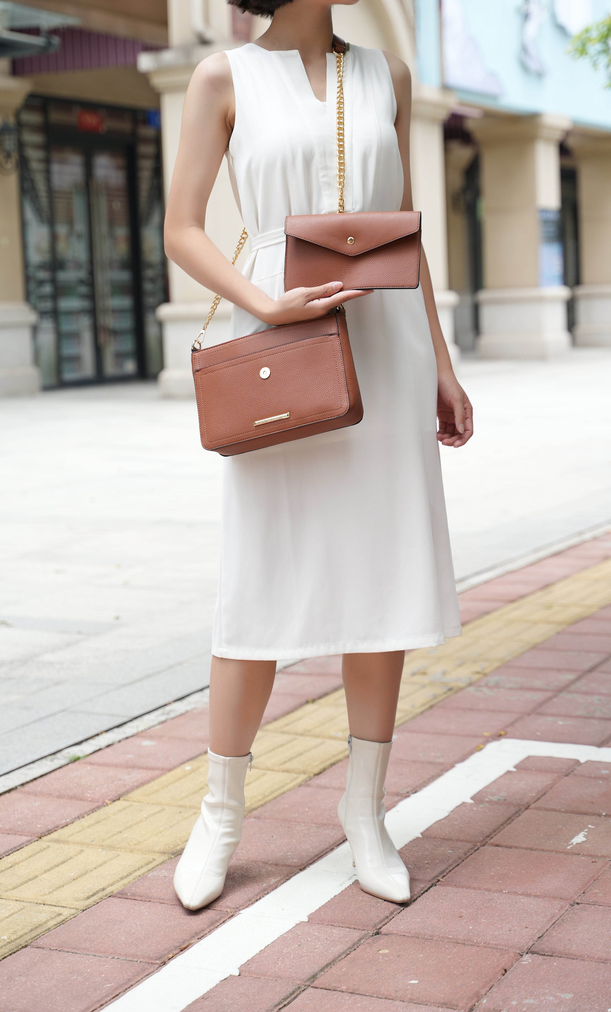 Maribel 3 in 1 Crossbody Handbag Vegan Leather Women - Dressect