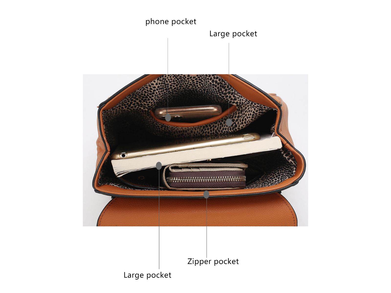 Sansa Vegan Leather Women Backpack - Dressect