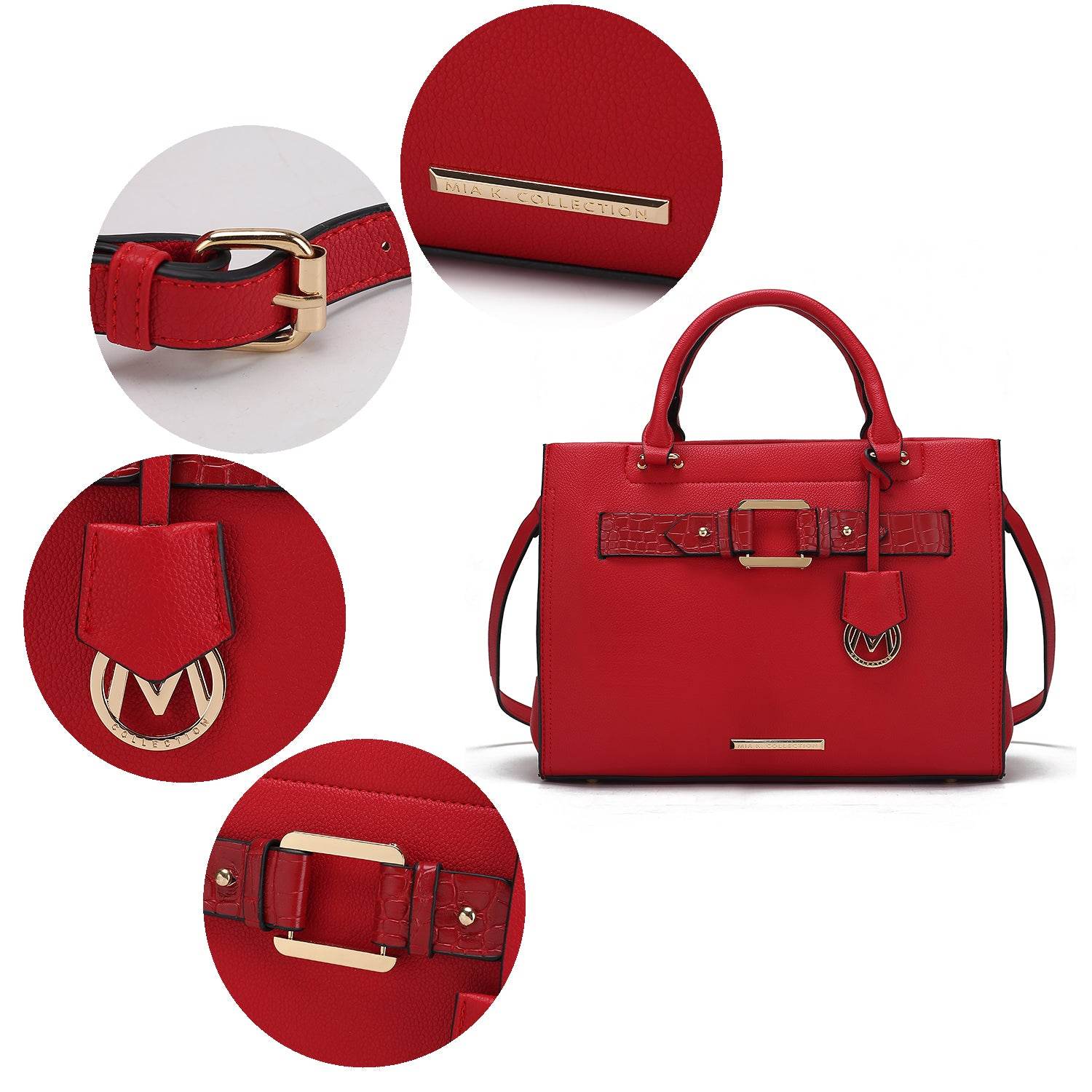 Virginia Vegan Leather Women Tote Bag with Wallet - Dressect