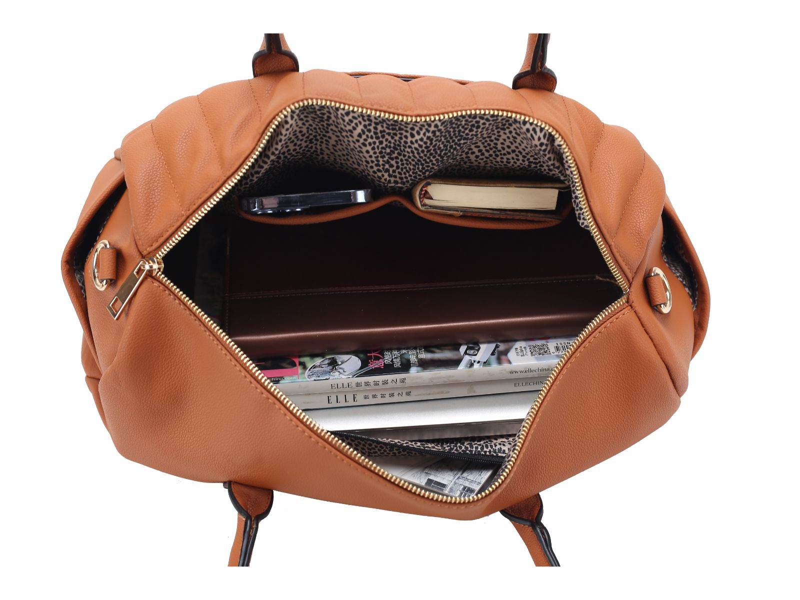 Luana Quilted Vegan Leather Women Duffle Bag - Dressect