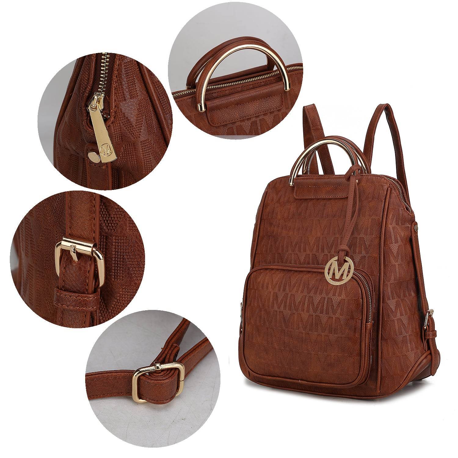 MKF Collection Torra Milan Signature Trendy Backpack By Mia k - Dressect