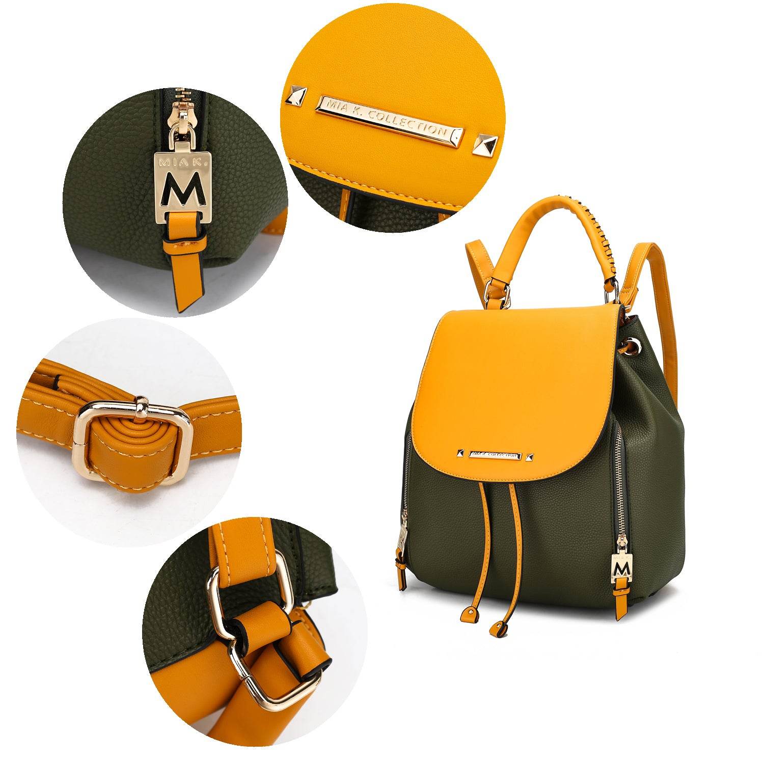 MKF Collection Kimberly Backpack Vegan Leather Women by Mia K - Dressect