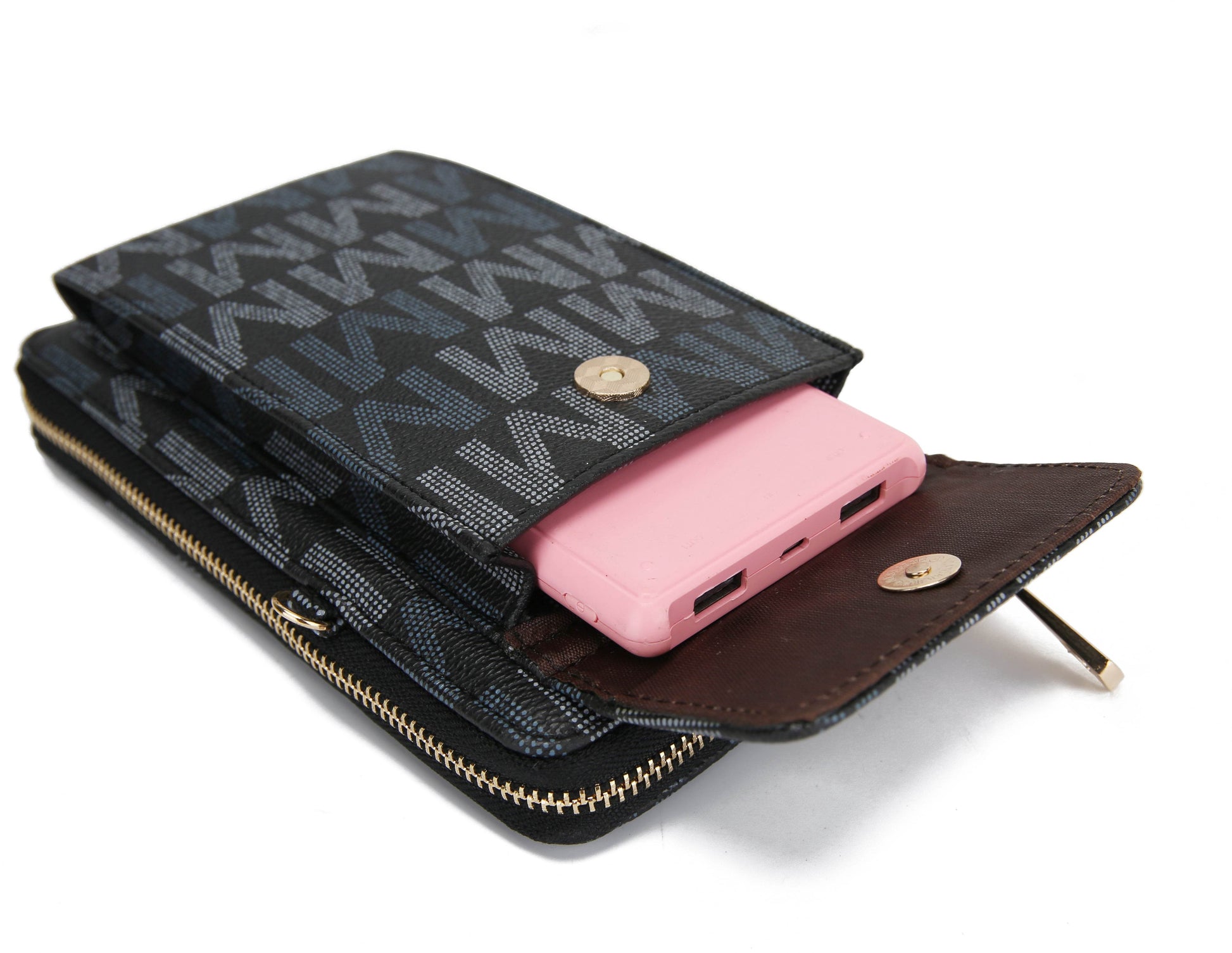 Cossetta Cell Phone Crossbody Wallet Handbag Vegan Leather Women - Dressect