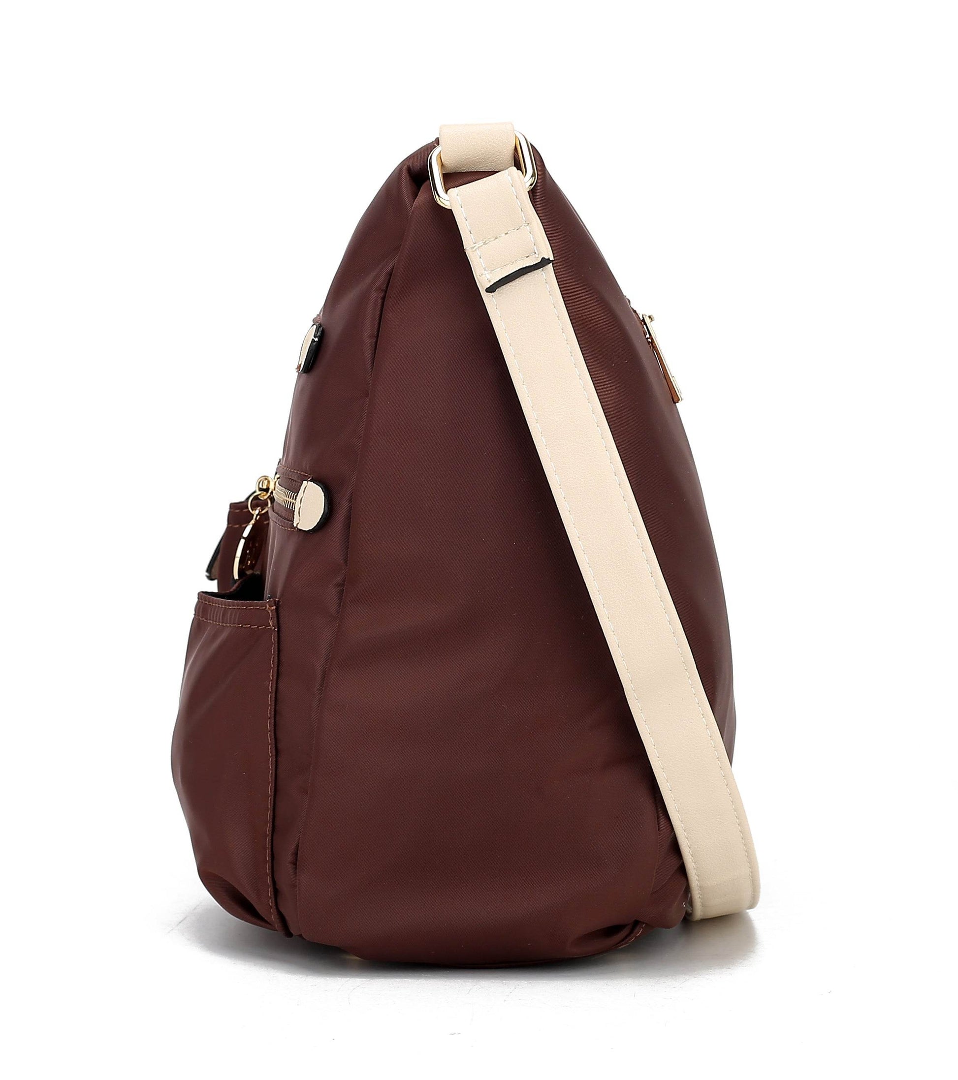 MKF Collection Serena Color-Block Nylon Women Shoulder Bag by Mia K - Dressect